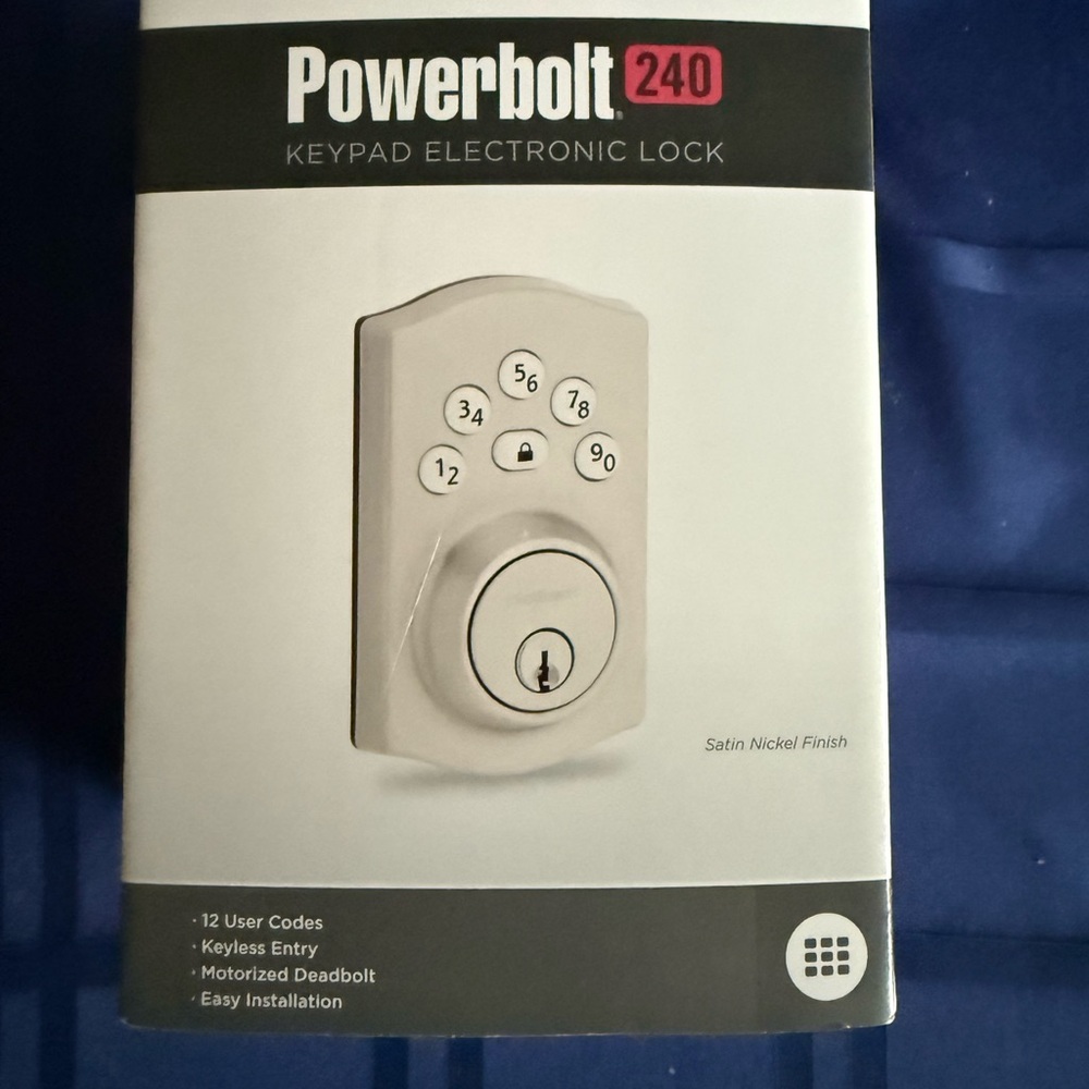 240 Keypad Electronic Lock - Satin Nickel